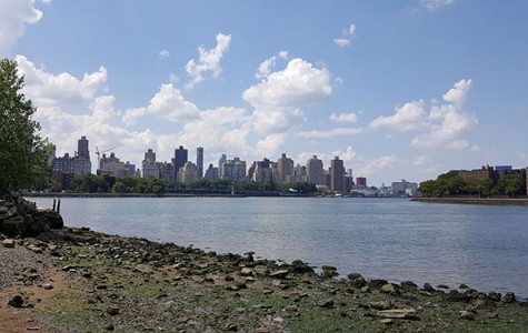 from Hallet's Cove you can see Randall's Island
